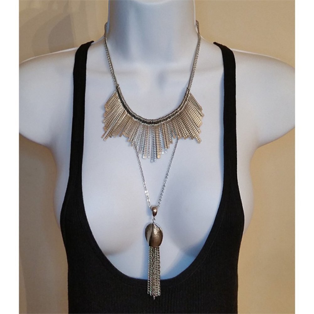 Curated bundle modernist fashionista necklaces